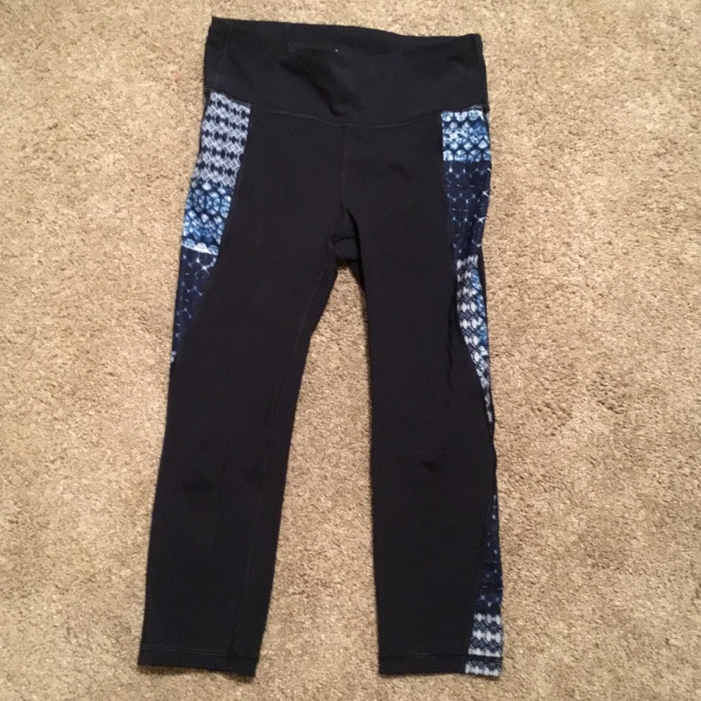 Gap Sculpt Compression Cropped Blue Leggings